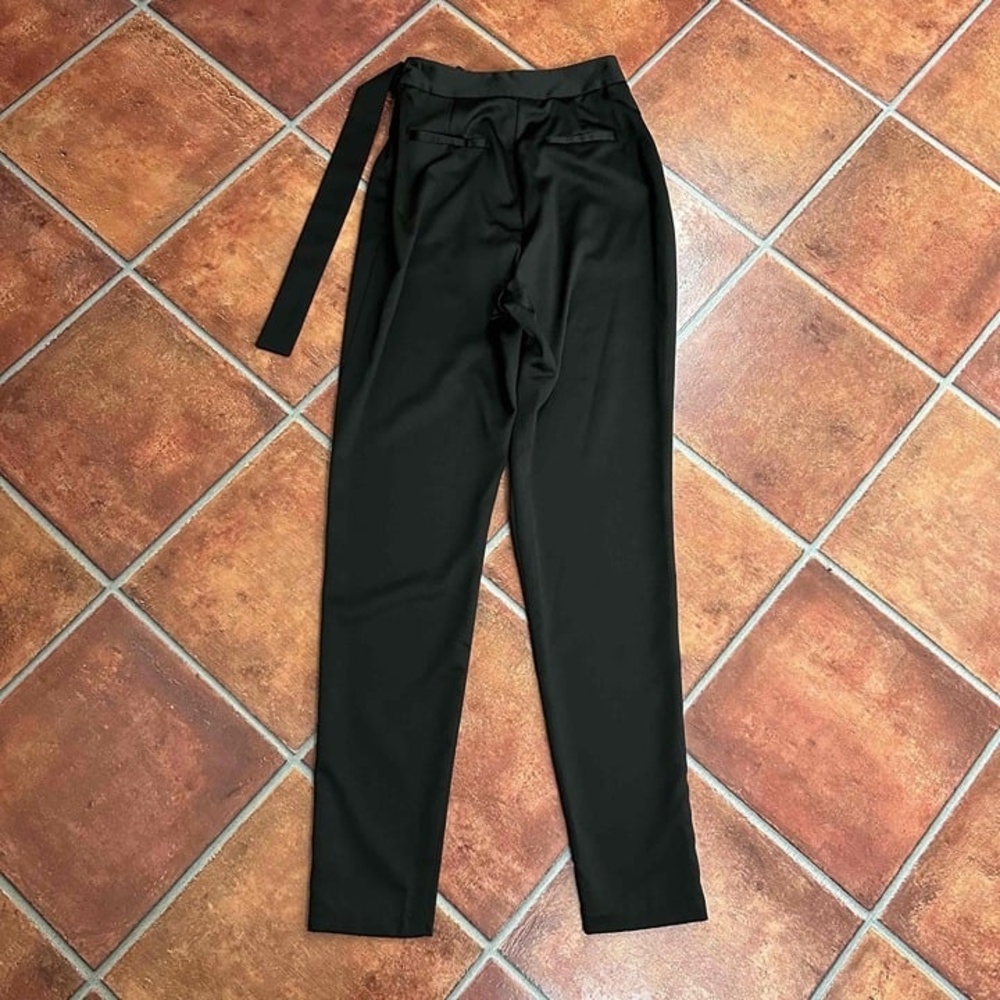 NWT Lavish Alice Black High-Waisted Tailored Trousers Size Extra Small - Picture 14 of 15